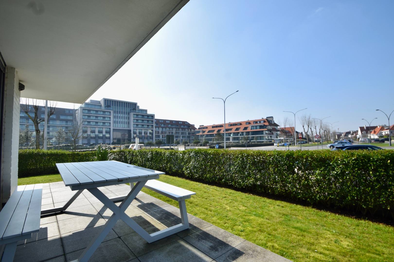 Te koop Knokke Real Estate - Prachtig hoekappartement - zonnige tuin